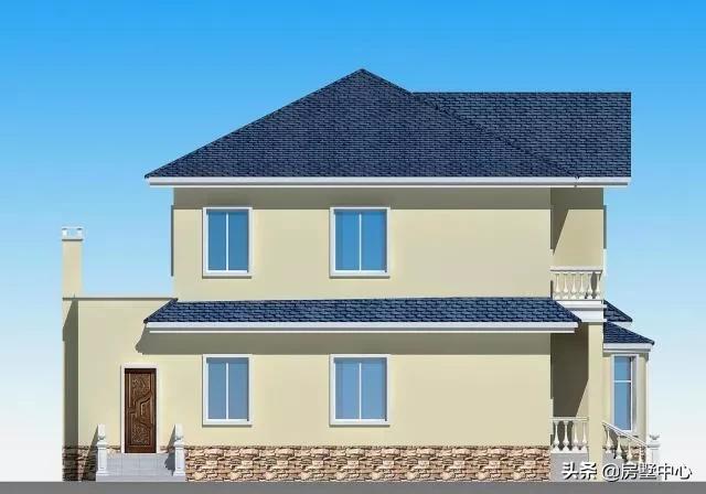 二層別墅設計圖，柴火房和車庫都有的歐式別墅，這才是農村該有的樣子