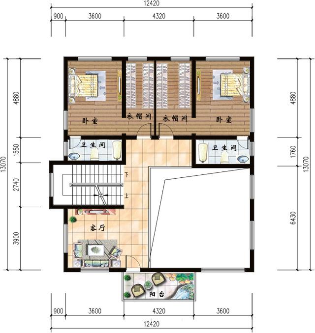 農村別墅設計施工圖，全村大姑娘小媳婦都喜歡這樣的房子