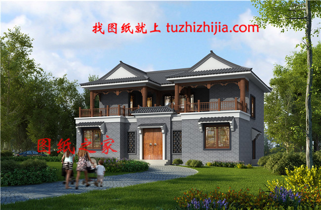 15×10米農村二層四合院自建房戶型圖,占地面積僅150平米