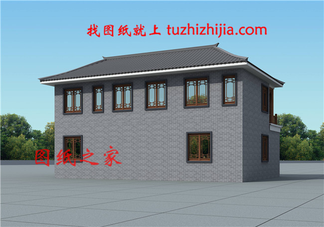 15×10米農村二層四合院自建房戶型圖,占地面積僅150平米