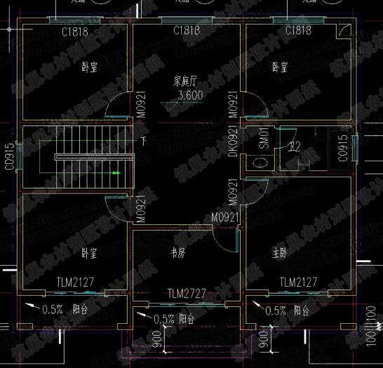 25萬內(nèi)二層小別墅設(shè)計(jì)施工圖，一款設(shè)計(jì)3家曬房！