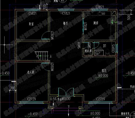 25萬內(nèi)二層小別墅設(shè)計(jì)施工圖，一款設(shè)計(jì)3家曬房！