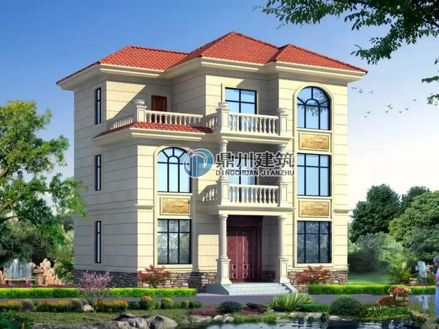 10×9米農村三層別墅設計圖，30萬建5室4廳2書房帶大露臺和堂屋，心動嗎