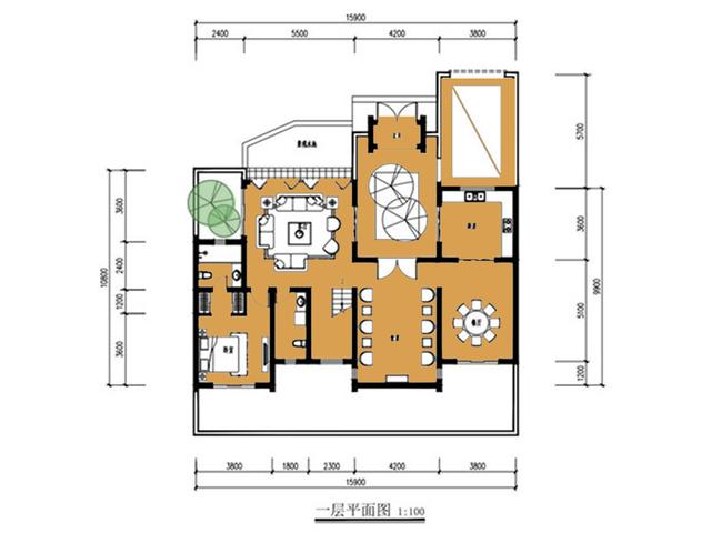 鄉村自建帶車庫中式風格小樓設計圖，大家風范！