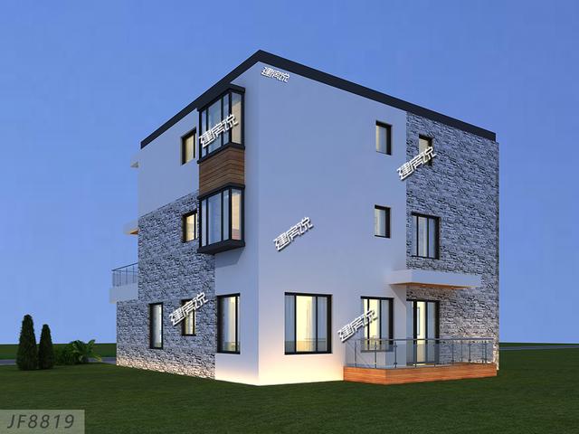 現代別墅設計圖，湖南富豪50萬建成村里獨一棟，從此風光無限