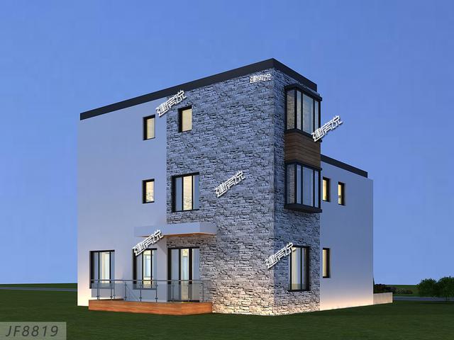 現代別墅設計圖，湖南富豪50萬建成村里獨一棟，從此風光無限