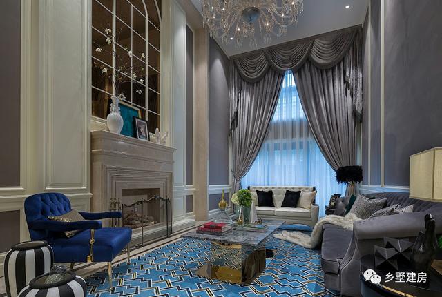 鄉村歐式三層別墅設計圖，造型立體，配色柔和又喜慶，且內外兼修！