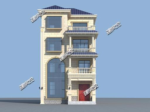 8x12.5米自建別墅設計圖，宅基地小也能設計高大上，蓋好成村里地標