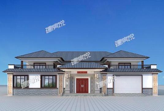 廣東富豪搶著蓋的四合院別墅帶設計圖，帶有庭院大車庫，設計美極了