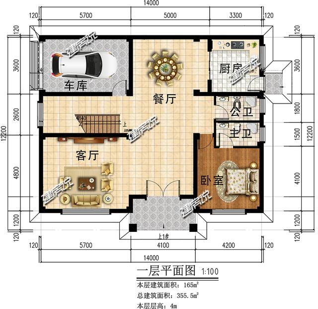二層農村別墅設計圖，35萬真正的美觀實用，不比城里百萬豪宅差