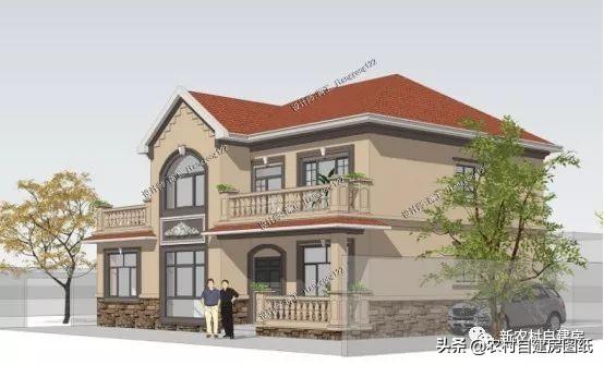 2026年最好看的6套二層鄉村別墅設計圖推薦，2套25萬開建，6中式百年不過時