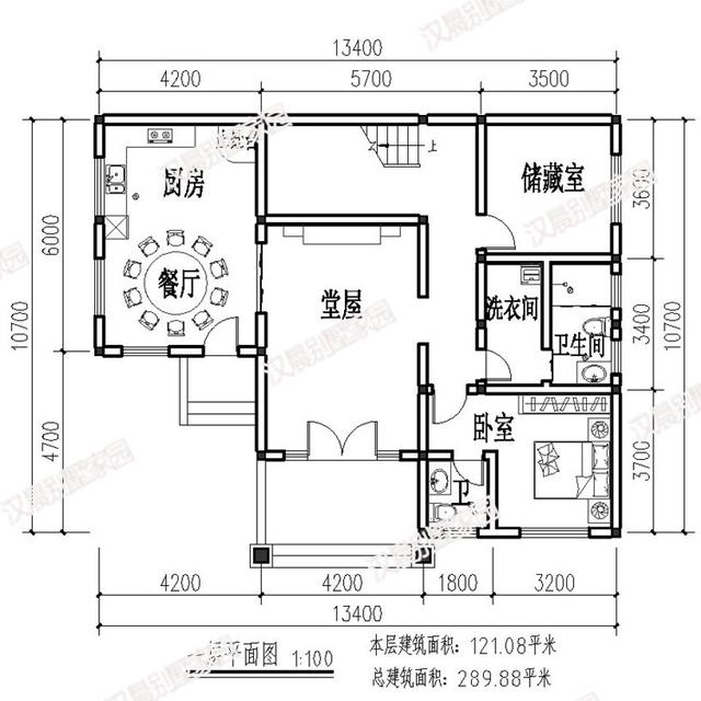 三層別墅設計圖，13.4X10.7米美觀又實用，建了全村都說好！