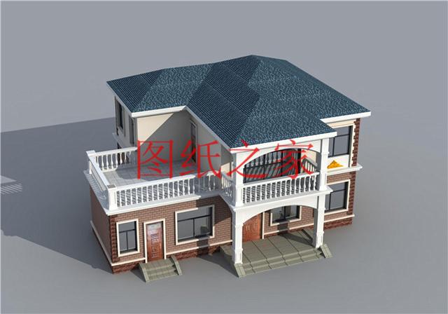 15X12米的二層別墅設(shè)計(jì)圖，造價(jià)30萬(wàn)美觀又實(shí)用，非常適合農(nóng)村建造！