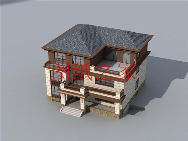 5套開間18米的三層別墅設計圖，寬敞明亮、利落大氣，非常實用！