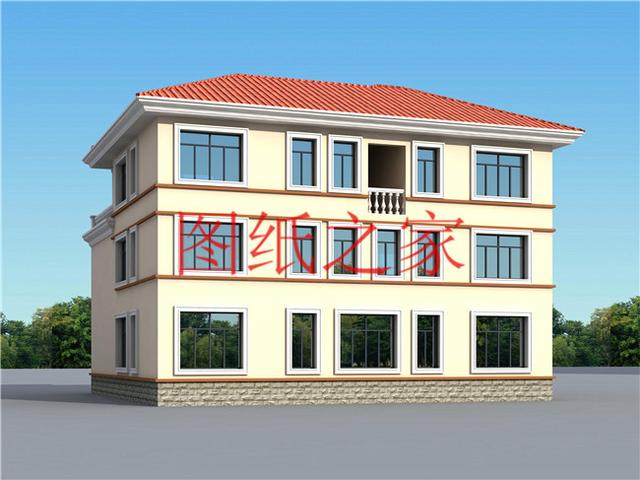 5套開間18米的三層別墅設計圖，寬敞明亮、利落大氣，非常實用！