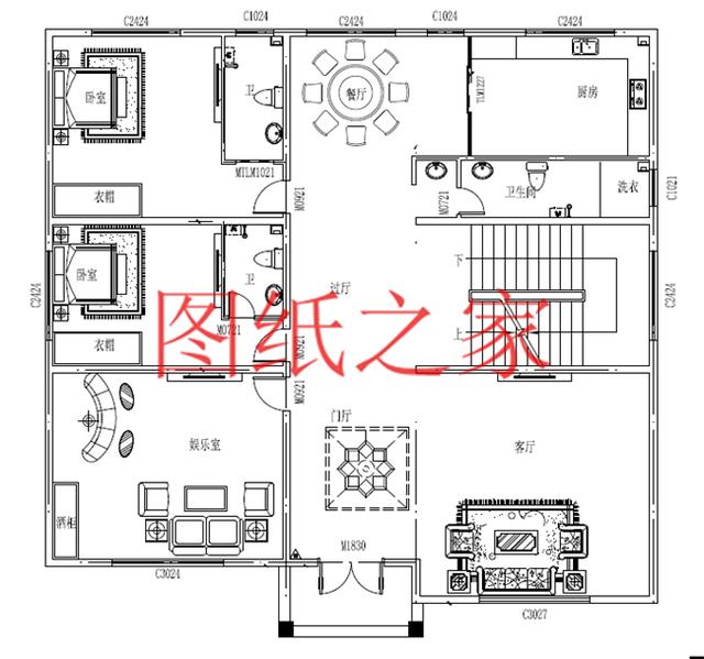 5套開間18米的三層別墅設計圖，寬敞明亮、利落大氣，非常實用！