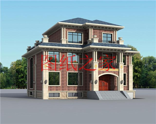 5套開間18米的三層別墅設計圖，寬敞明亮、利落大氣，非常實用！