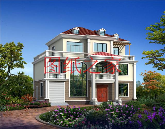 5套開間18米的三層別墅設計圖，寬敞明亮、利落大氣，非常實用！