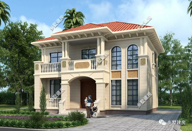 13x11米歐式別墅設計圖，外形美+內部布局合理，適合農村建造！