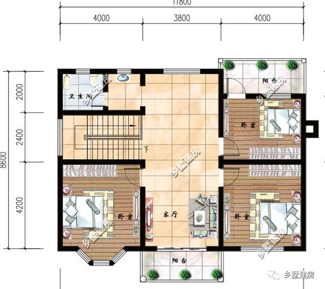 小進深別墅設(shè)計圖，如何美觀實用+經(jīng)濟實惠？不用愁，農(nóng)村建房選它錯不了