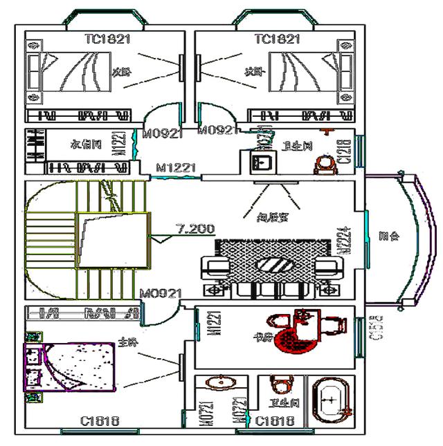 四層臨街商鋪設計圖，8x15.5米商住兩用！