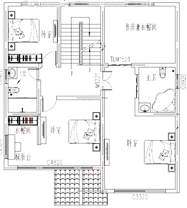 2026年新款農村新中式別墅設計效果圖，徽系設計