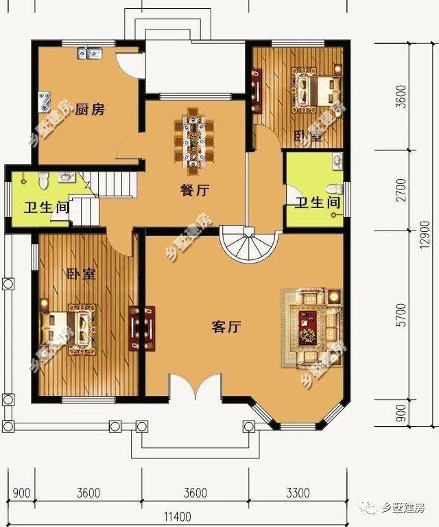 3款造價20萬的農村二層別墅設計圖，款款經典時尚，總有一套適合你！