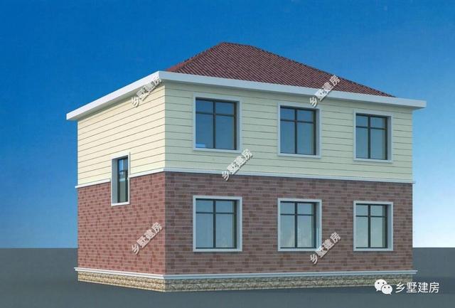 簡(jiǎn)歐風(fēng)別墅設(shè)計(jì)圖，11X9.6米帶閣樓設(shè)計(jì)別具一格，適合農(nóng)村自建！