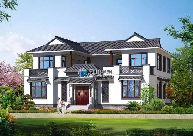 5套帶小院的中式小別墅設計圖，鐘靈毓秀宛若一幅山水畫