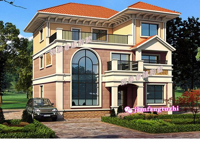 鄉村二層半自建房設計圖，全村最美別墅！