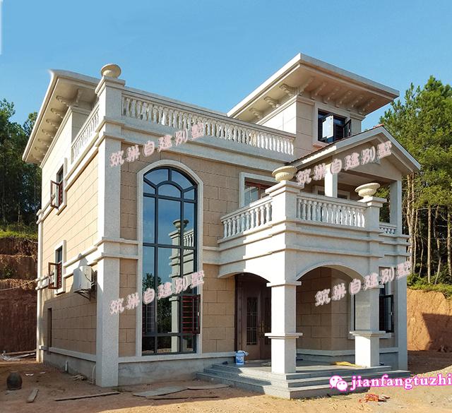 鄉村二層半自建房設計圖，全村最美別墅！