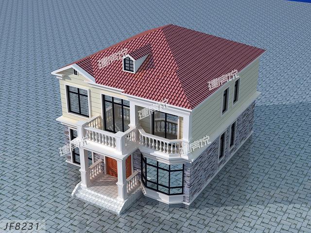 好消息！占地115平的二層別墅設計圖，你有30萬就能拿下