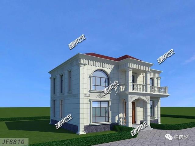 簡(jiǎn)潔二層別墅設(shè)計(jì)圖，戶型選得好，28萬(wàn)建出了50萬(wàn)的面子，賺大了