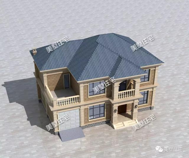 小別墅設計圖，二十多萬就能建，6間臥室還帶車庫，太值了！