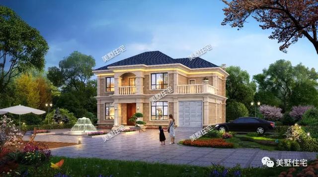 小別墅設計圖，二十多萬就能建，6間臥室還帶車庫，太值了！