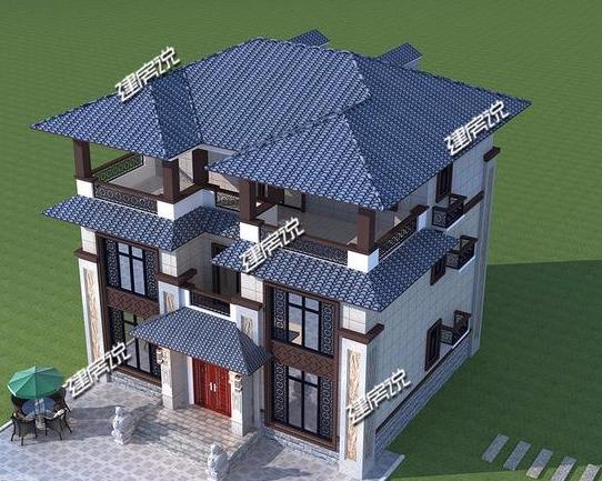 中式別墅設計圖，中式建筑才是最牛的，建一棟風光無限，人人艷羨不已