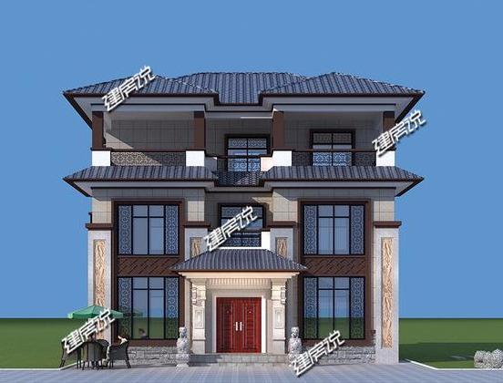 中式別墅設計圖，中式建筑才是最牛的，建一棟風光無限，人人艷羨不已