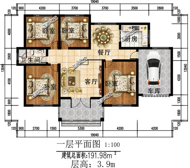 7款實(shí)用一層別墅設(shè)計(jì)圖，最低造價(jià)19萬，你值得擁有