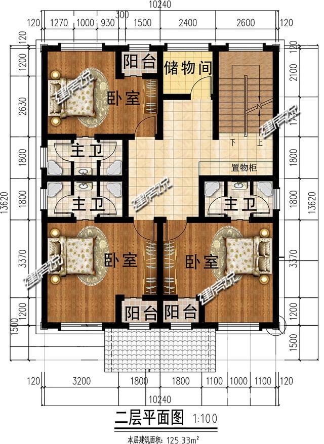 3層別墅設計圖推薦，童先生建了棟給父母，村里人十分眼紅，天天去串門