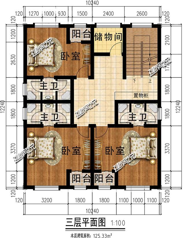 3層別墅設計圖推薦，童先生建了棟給父母，村里人十分眼紅，天天去串門
