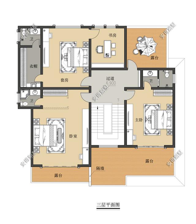 百看不厭的現(xiàn)代中式別墅設(shè)計(jì)圖，只怪沒早看到這套圖紙，平面一級(jí)棒！