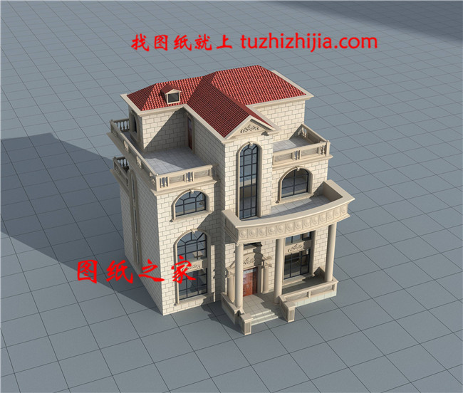 最新豪華四層別墅設(shè)計(jì)圖紙,客廳中空,豪華大氣