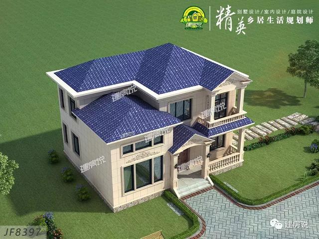 二層別墅設計圖，120㎡30萬可建，你說劃算不劃算？