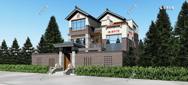 中式別墅設計圖，勝過四合院，樓中樓客廳7間臥室，親戚朋友都說好