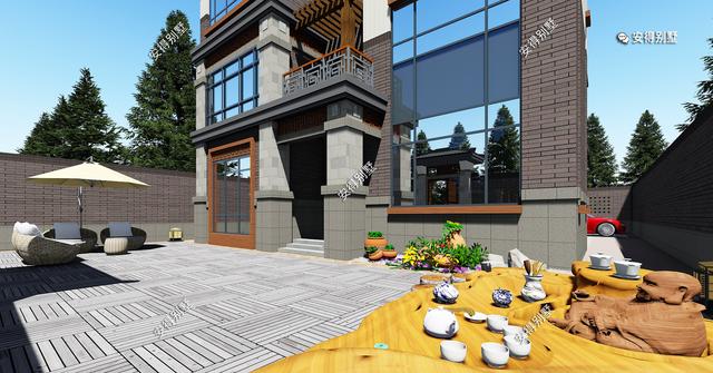 中式別墅設計圖，勝過四合院，樓中樓客廳7間臥室，親戚朋友都說好