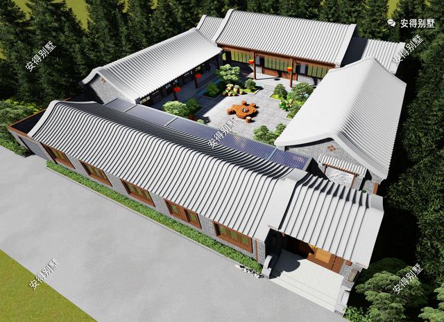 有規(guī)有矩、方正大氣的中式四合院設(shè)計圖推薦