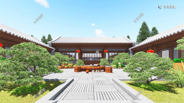 有規(guī)有矩、方正大氣的中式四合院設(shè)計圖推薦