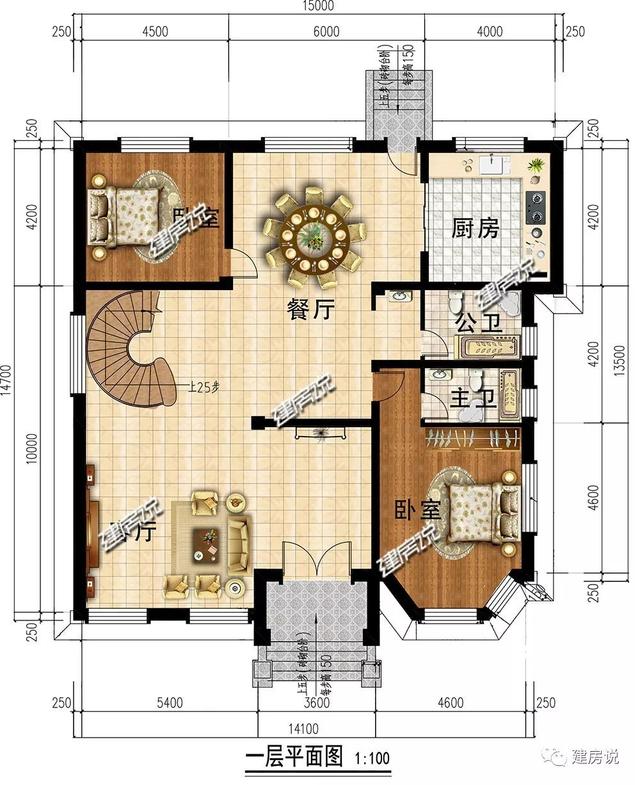 2層氣質別墅設計圖，建一棟，你就是全村最亮眼的人