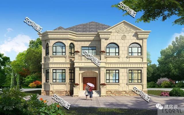 2層氣質別墅設計圖，建一棟，你就是全村最亮眼的人