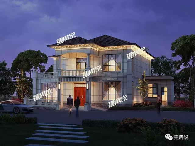 二層別墅設(shè)計(jì)圖，30萬(wàn)建造，驚艷全村，分分鐘碾壓商品房